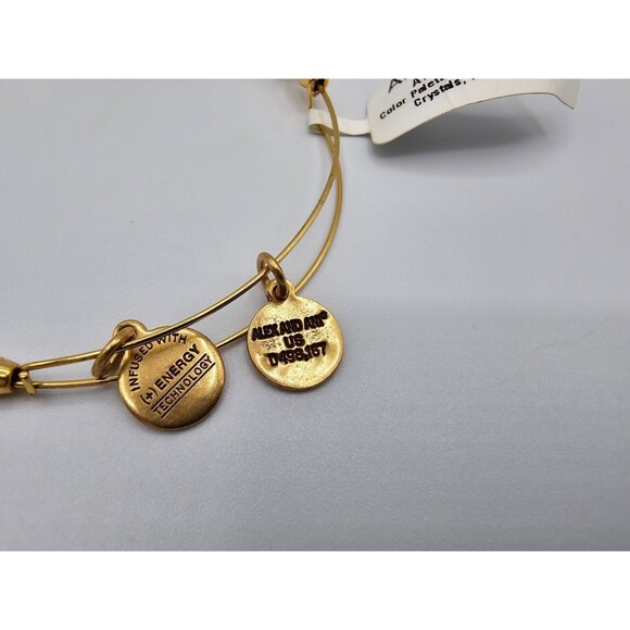 NEW w/ Tags Alex and Ani Gold Swarovski Crystal "Glow II" Bracelet MSRP: $58 - Picture 4 of 5
